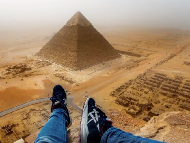 Невјероватан поглед с врха пирамиде - Фото: Screenshot