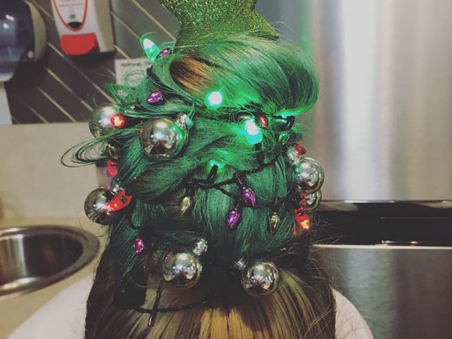 Јелка на глави (Фото:instagram) - 