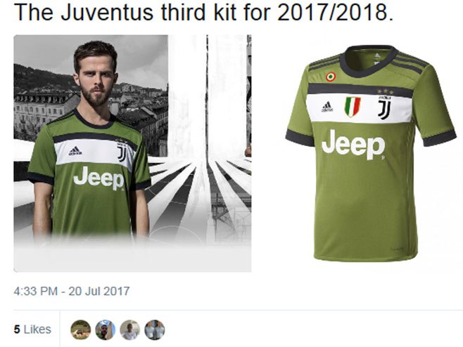 Нови дрес Јувентуса (фото: twitter.com) - 